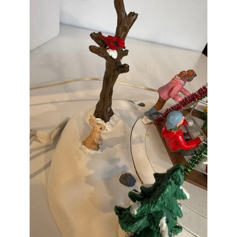 NIB Lemax 14340 Lighted‎ Animated Winter Playground Village Retired